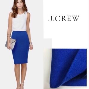 NWT J. Crew Women's Blue Pencil Skirt